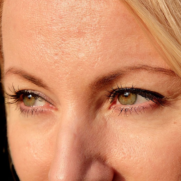 Close up shot of a woman's eyes